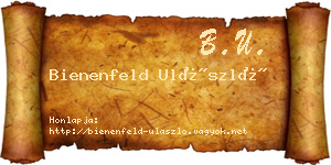 Bienenfeld Ulászló névjegykártya